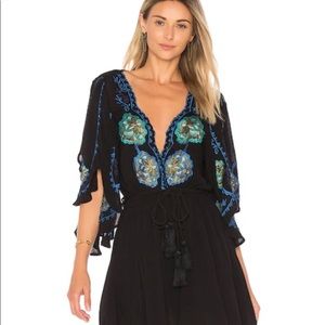 NWT Free People Black Cora Dress